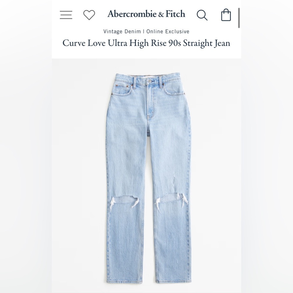 Abercrombie Curve Love 90s Straight Jeans